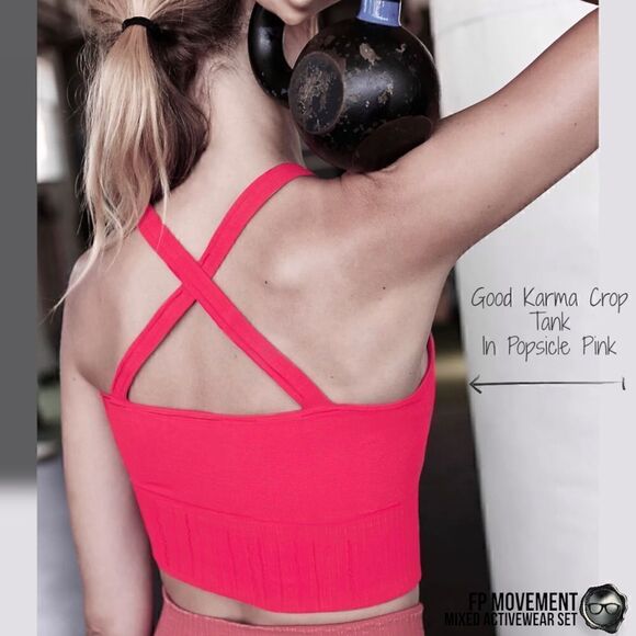 FP MOVEMENT MIXED ACTIVEWEAR SET: GOOD KARMA CROP TANK + PRAJNA SHORTS IN MALIBU - Picture 8 of 15